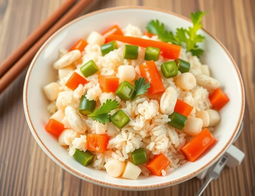 Азиатский рис с овощами