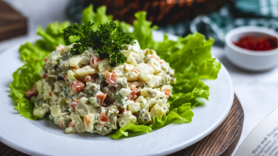 Photo of Оливье с копчёным лососем