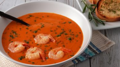 Photo of Чечевичный крем-суп с креветками