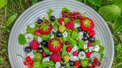 Photo of Цветочный салат с ягодами