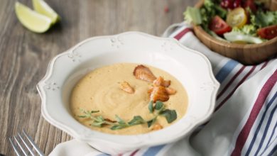 Photo of Гороховый крем-суп с лососем