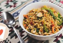 Photo of Жареный рис с овощами и курицей